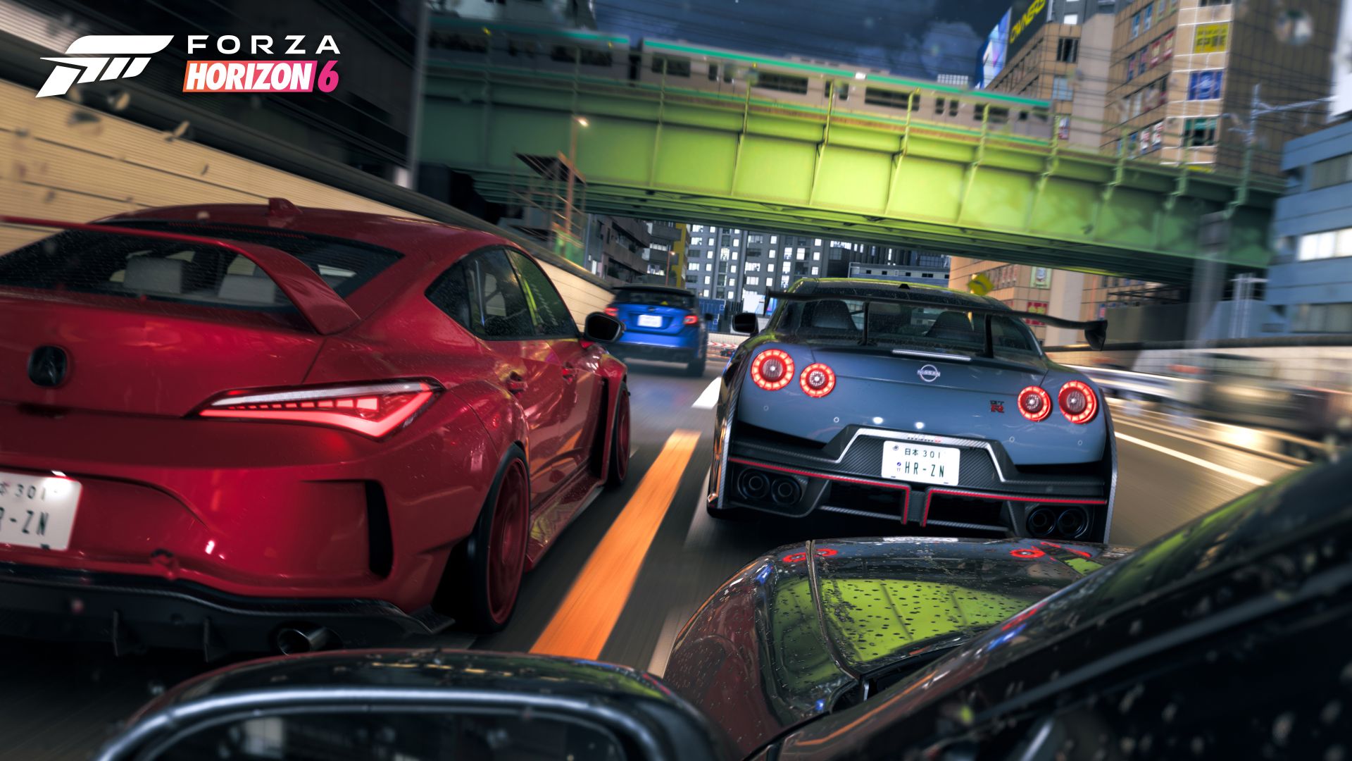 夜の高速道路。FH6のゴライアス（Goliath）は、日本マップ全体を使う長距離レースになりそうだ