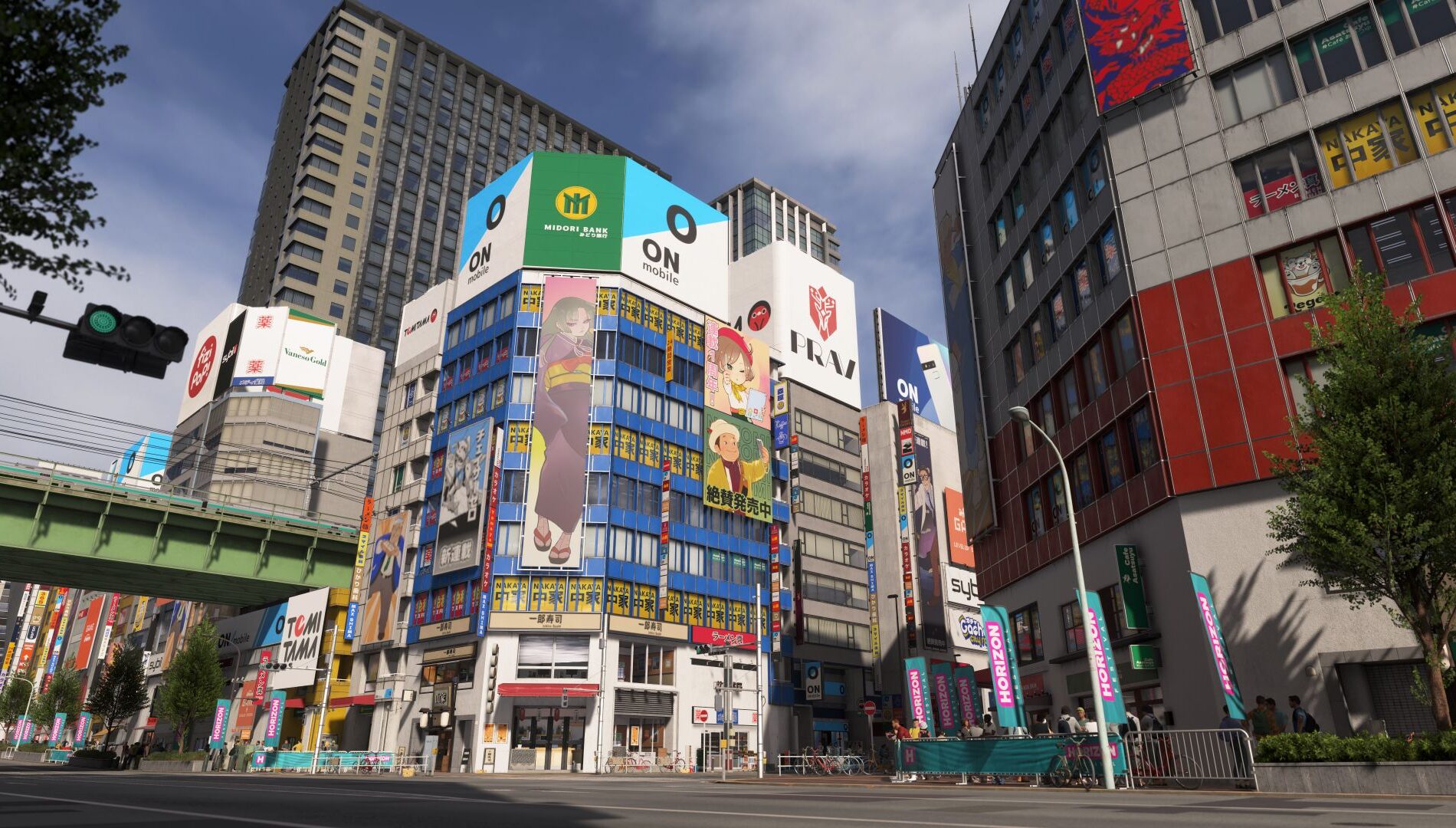 秋葉原電気街。テクノロジーとエンターテインメントが混じり合う商業拠点(出典: Xbox Wire Japan)