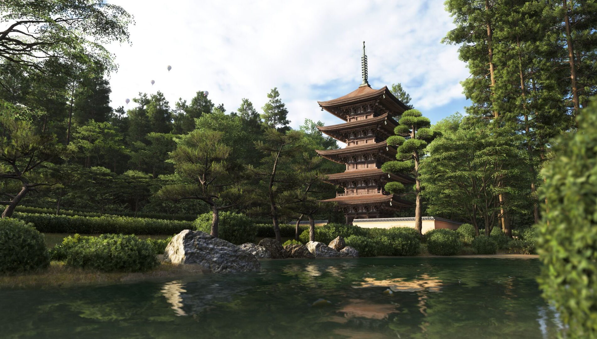 山口・瑠璃光寺の五重塔(出典: Xbox Wire Japan)